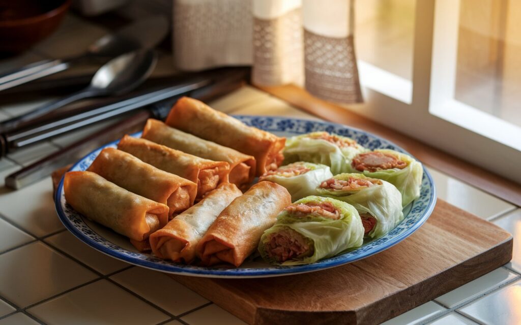 What's the difference between an egg roll and a cabbage roll