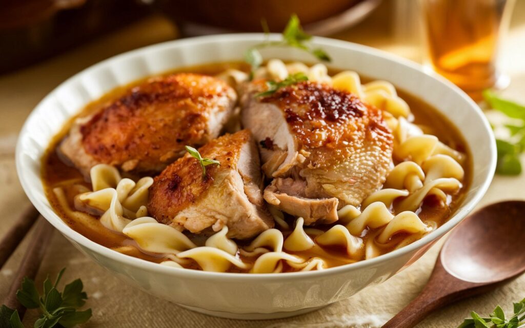 chicken and noodles recipe