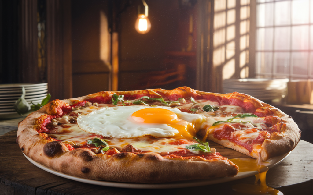 Can you crack an egg on a pizza