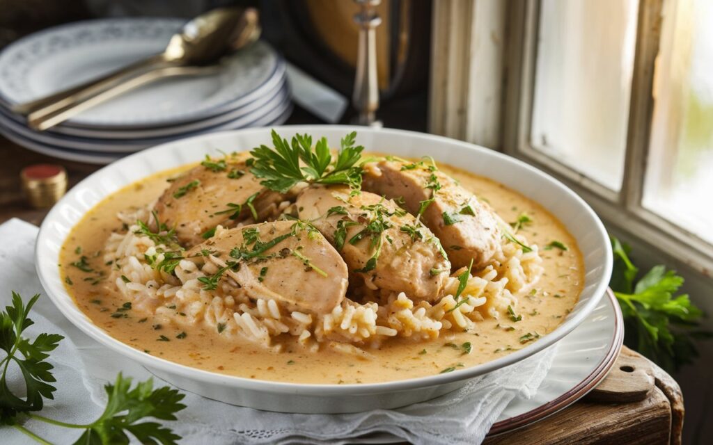 creamy chicken and rice