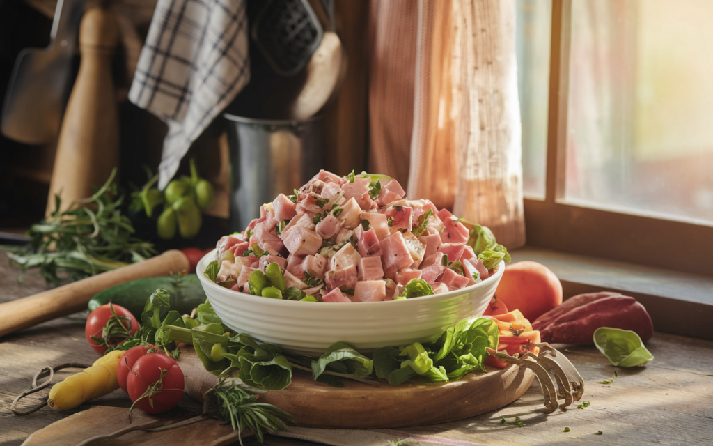 What is ham salad made of